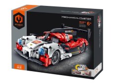 Stavebnice iM.MASTER závodní auto plast 472 dílků na zpětné natažení