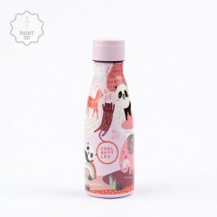 Dětská nerezová termolahev COOL BOTTLES Kids Panda Gang třívrstvá 260ml 3D
