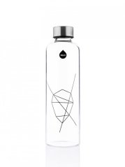 Láhev na pití Equa Mismatch Silver 750 ml s plstěným pouzdrem