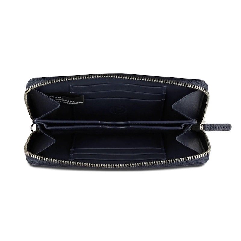 Dámská kožená peněženka na zip Bugatti Lady Top modrá