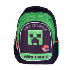 Školní batoh Astra Minecraft Time to mine Creeper 27L