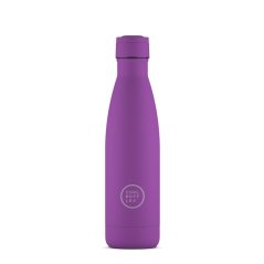 Termo fľaša z nerezovej ocele COOL BOTTLES Vivid Violet trojvrstvová 500 ml