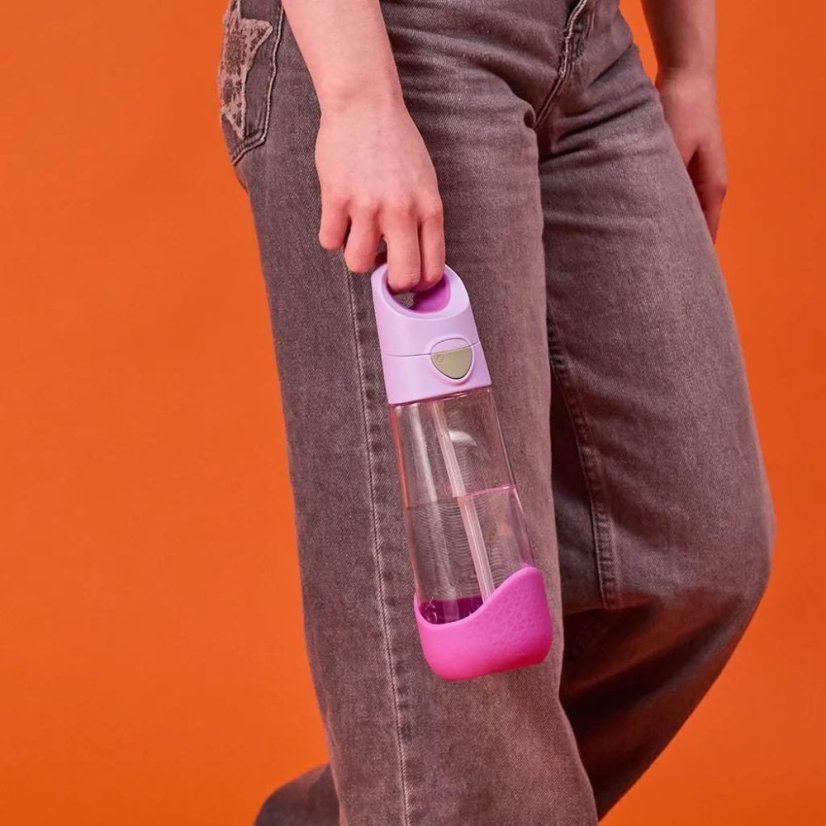 B.Box fľaša na pitie so slamkou 600 ml – Sugar Plum