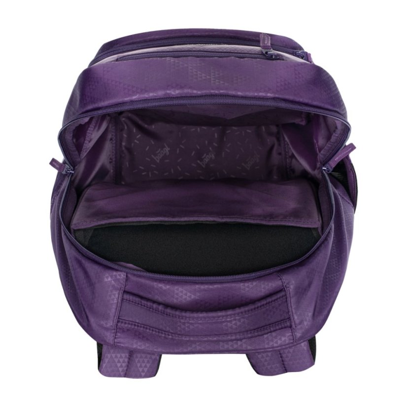 BAAGL SET 3 Coolmate Plum: batoh, penál, sáček - Baagl