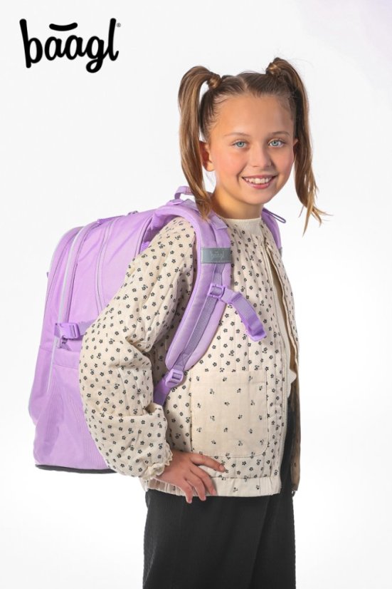 BAAGL Školský batoh Core Lavender - Baagl
