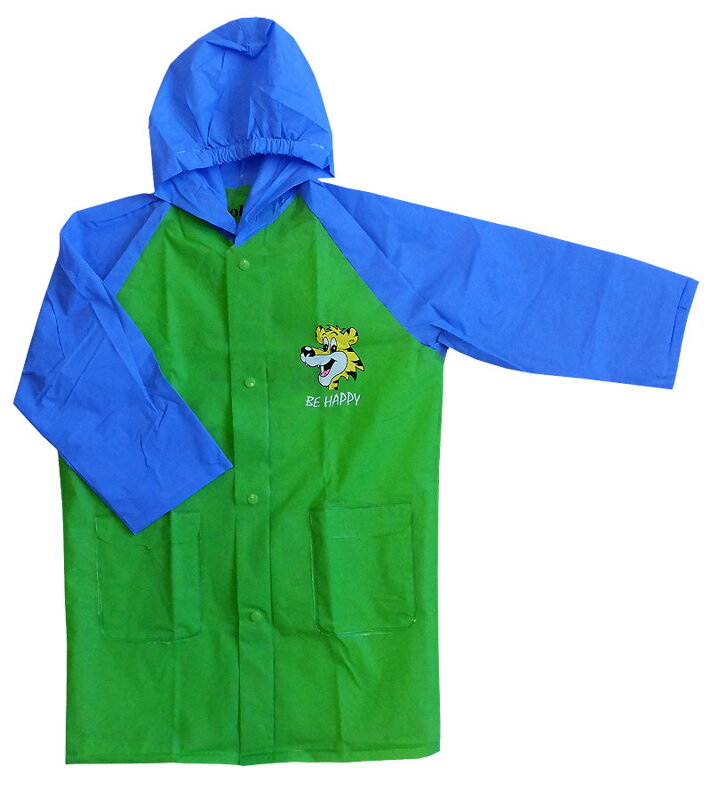 Dětská pláštěnka VIOLA zelená - modrá, 120 cm