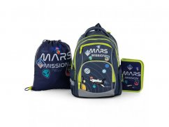 Školní batoh v setu Oxybag OXY GO Space Mars mission - 3 díly
