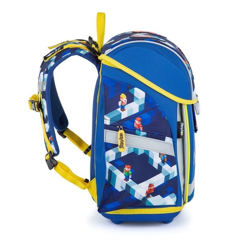 Školní aktovka Oxybag PREMIUM LIGHT Playworld modrá