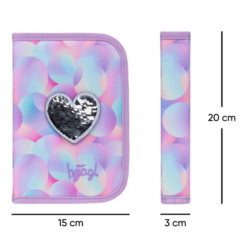 BAAGL Školní penál jednopatrový Candy - Baagl