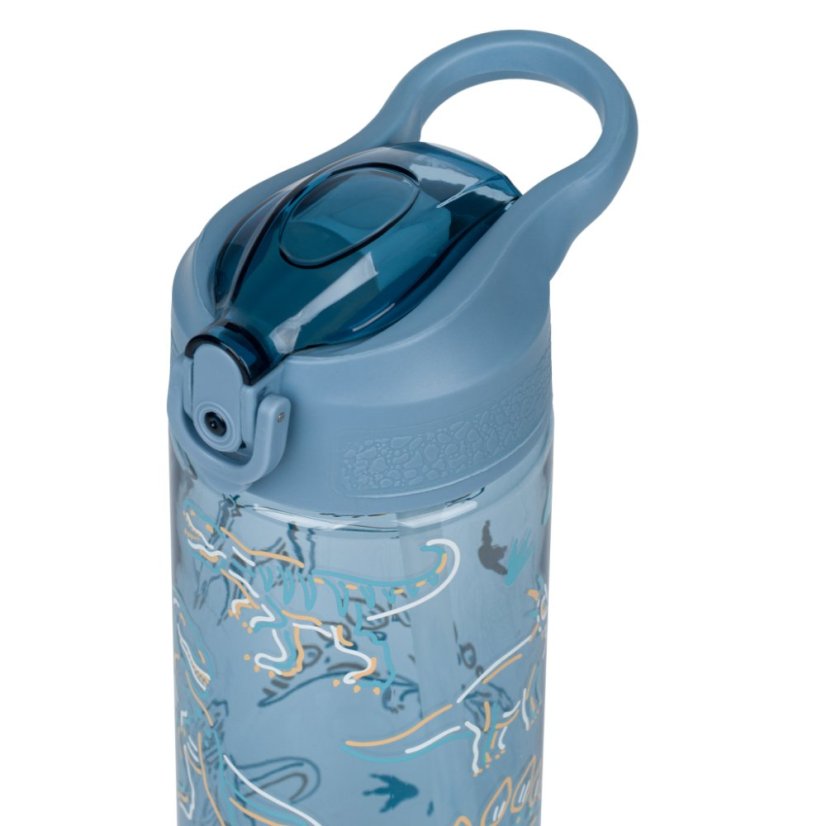 BAAGL Tritanová láhev na pití s brčkem Dino 500 ml - Baagl