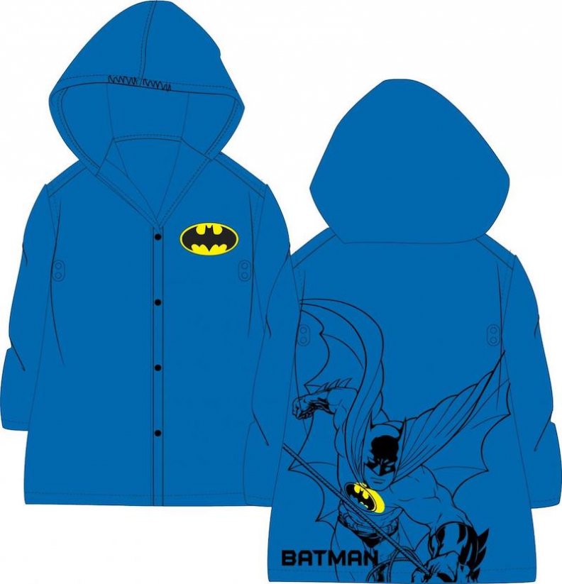 Dětská pláštěnka Batman, modrá, 5-6 let