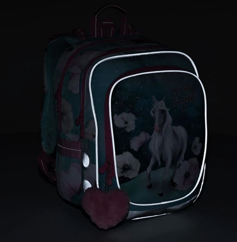 Školní batoh v setu Topgal s jednorožcem tyrkysový ENDY 22053 SET SMALL