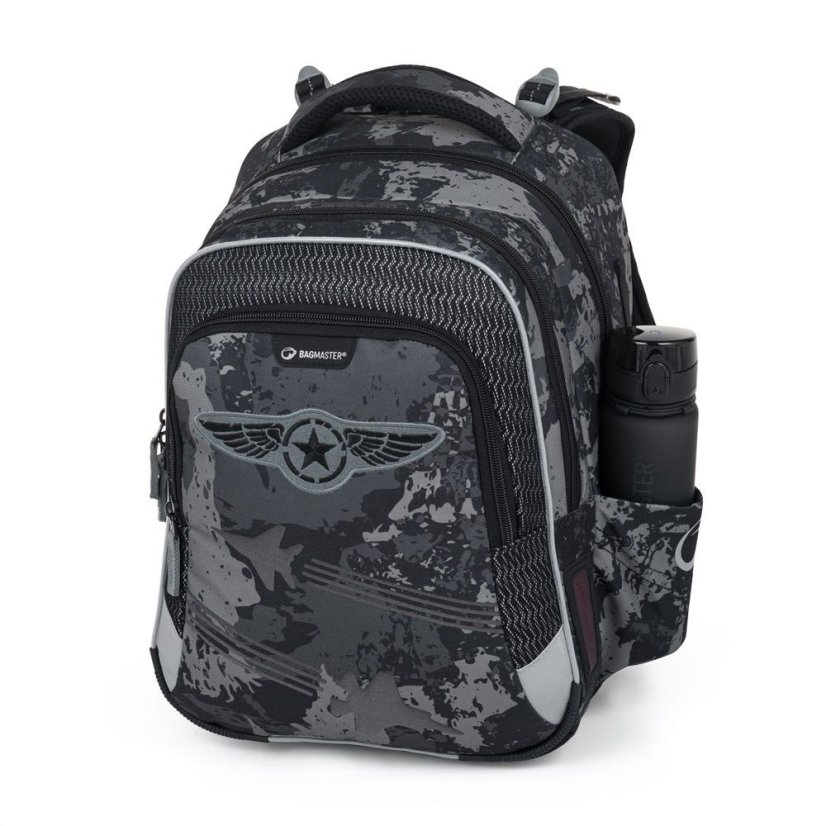 Školní batoh pro prvňáčky Bagmaster LUMI 24 B Stíhačky