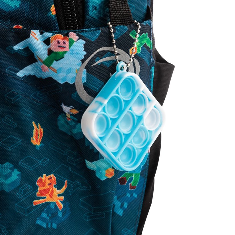 Bagmaster LUMI 24 E školní batoh – kostičkový svět - Bagmaster
