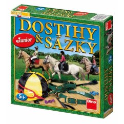 Dostihy a sázky junior společenská hra v krabici 29,5x29,5x4,5cm - Dino