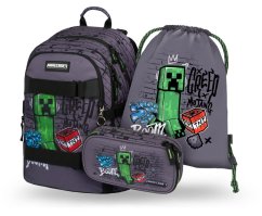 BAAGL SET 3 Skate Minecraft TNT: Batoh, Etue, Sáček - Baagl