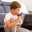 Dětská tritanová láhev na pití s brčkem JARLSON EMI Černá 500 ml