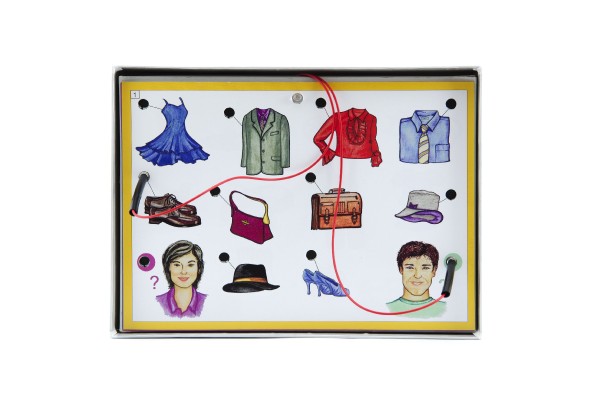 Školička společenská hra na baterie v krabici 22x16x3cm - Voltik toys