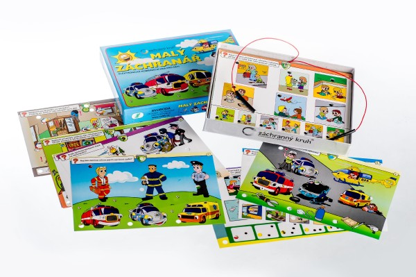 Malý záchranář společenská hra na baterie v krabici 22x16x3cm - Voltik toys