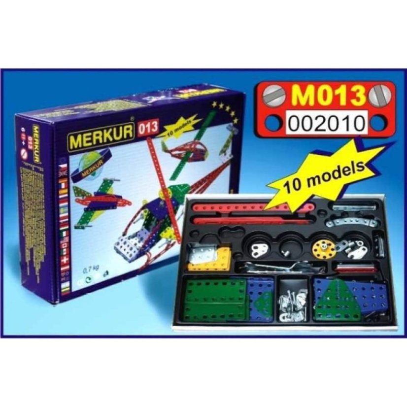 Stavebnice Merkur 013 Vrtulník 10 modelů 222 ks