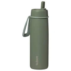 B.Box nerezová termoláhev s brčkem 690 ml - Olive