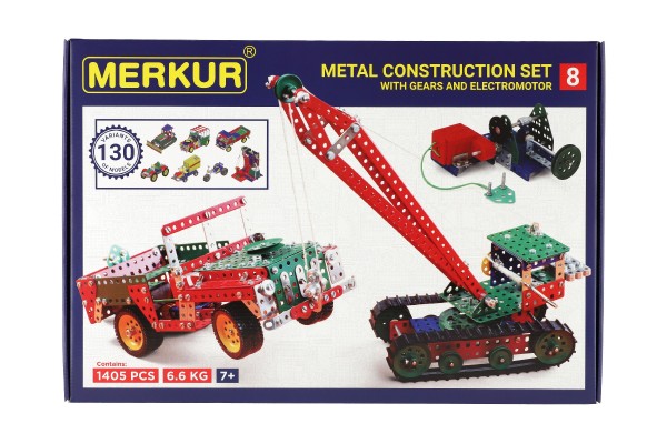 Stavebnice Merkur 8 130 modelů 1405 ks