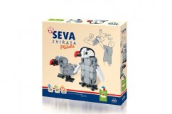 Stavebnice SEVA ZVÍŘATA Ptáčata plast 347 dílků v krabici 35x33x5cm - SEVA