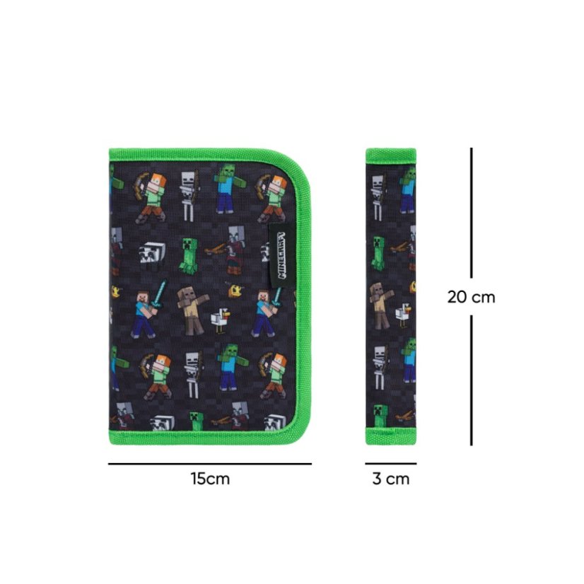 BAAGL Školní penál jednopatrový Minecraft - Baagl
