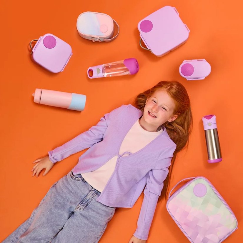 B.Box fľaša na pitie so slamkou 600 ml – Sugar Plum