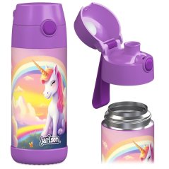 Dětská nerezová termoláhev na pití JARLSON MALI Unicorn  350 ml
