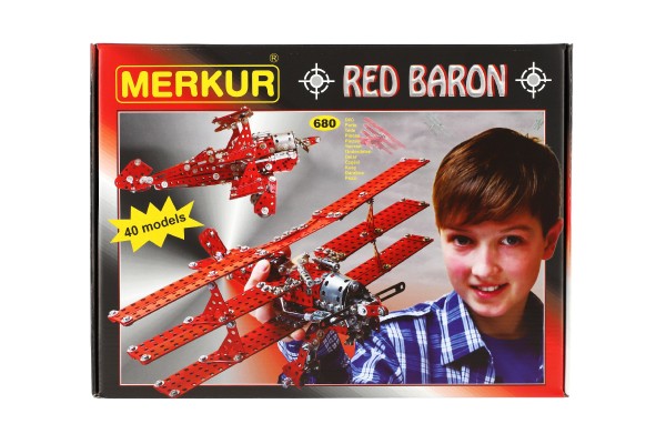 Stavebnice MERKUR Red Baron 40 modelů 680ks