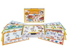Školička 2 společenská hra na baterie v krabici 22x16x3cm - Voltik toys