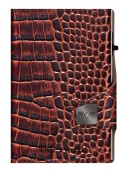 Kožená peněženka TRU VIRTU CLICK & SLIDE - Croco Brown