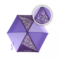 Dětský skládací deštník s magickým efektem, Purple - Step by Step