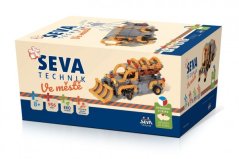 Stavebnice SEVA TECHNIK Ve městě plast 956 dílků v krabici 27x38x18cm - SEVA
