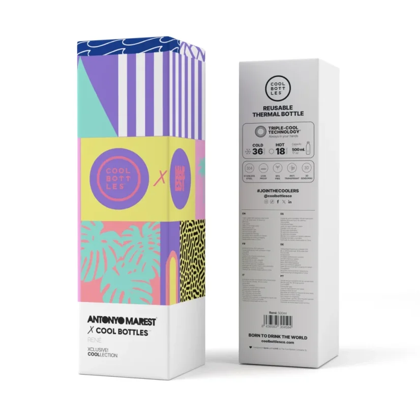 Nerezová termolahev Cool Bottles Xclusive! René třívrstvá 500 ml