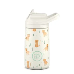 Dětská nerezová termoláhev COOL BOTTLES Kiddie Whisker Kittens 350 ml 3D