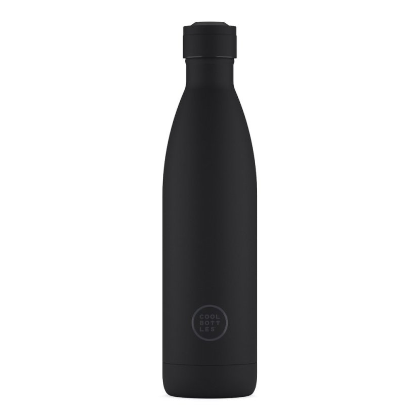Nerezová termolahev COOL BOTTLES Mono Black třívrstvá 750 ml