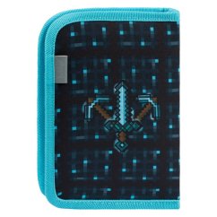 BAAGL Školský peračník jednoposchodový Minecraft Blue Axe - Baagl