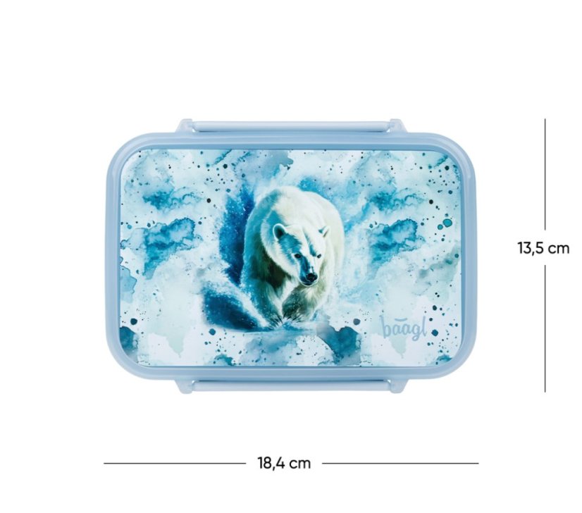 BAAGL Box na desiatu s priehradkami Polar - Baagl