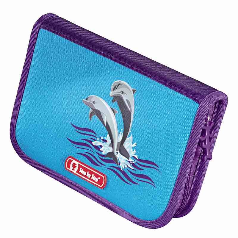 Školská aktovka v sade Step by Step TOUCH Dolphins, certifikát AGR - 5 kusov