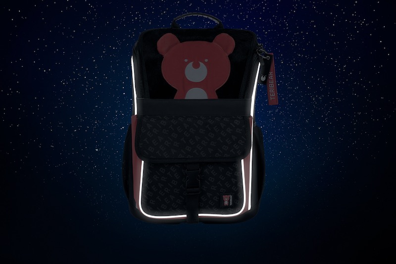 Školní aktovka v setu pro prvňáčky Baagl Zippy TERIBEAR - 5 dílů