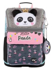 Školní aktovka v setu pro prvňáčky Baagl Zippy Panda - 3 díly