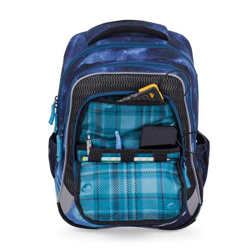Bagmaster LUMI 24 D školní batoh – vesmírná loď - Bagmaster