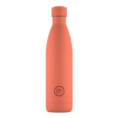 Termo fľaša z nerezovej ocele COOL BOTTLES Pastel Coral trojvrstvová 750 ml