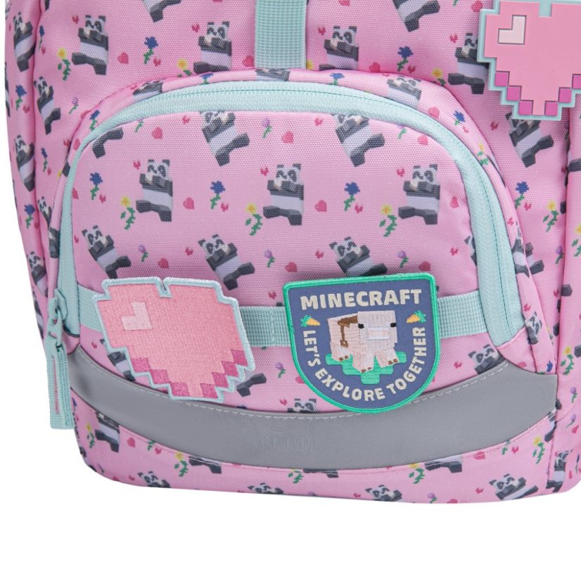 BAAGL Školní batoh Airy Minecraft Panda - Baagl