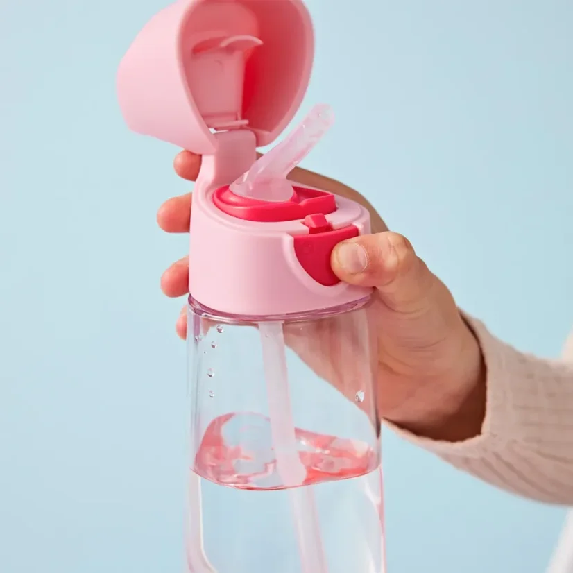 B.Box fľaša na pitie so slamkou 600 ml – Flamingo Fizz