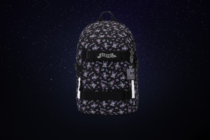 BAAGL SET 3 Skate Kuromi Black: batoh, penál, sportovní taška GRS - Baagl