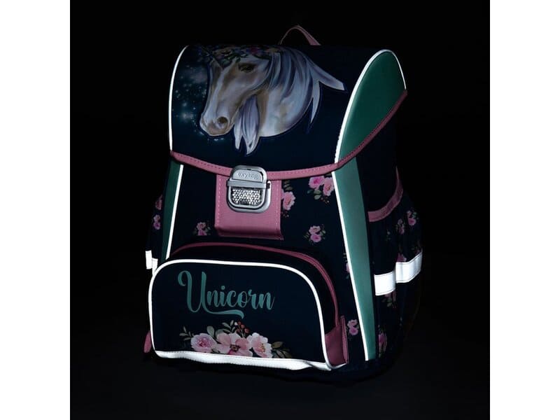 Školní aktovka v setu pro prvňáčky Oxybag PREMIUM Unicorn 1, 3 díly