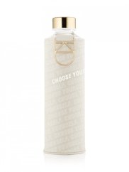 Láhev na pití Equa Mismatch Choose yourself 750 ml s obalem z umělé kůže